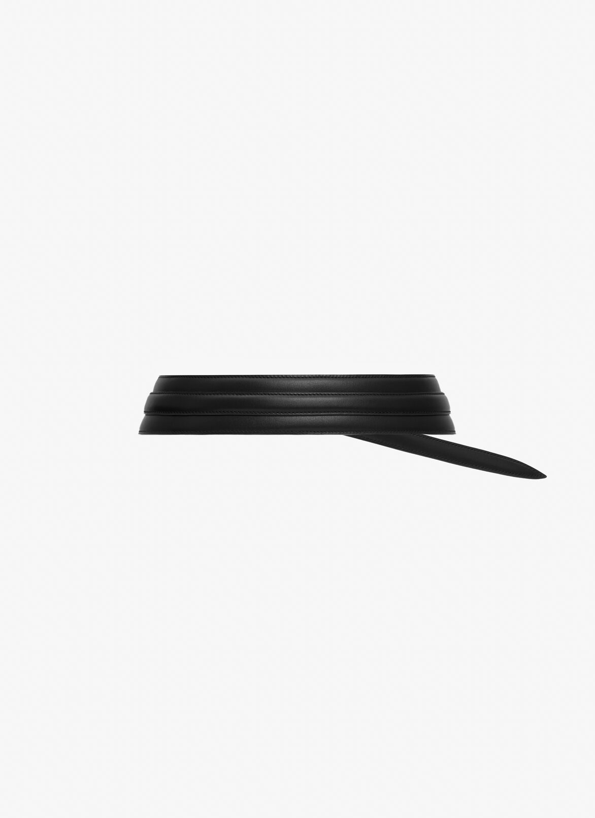 Mini Mina Belt in shiny goatskin ALAÏA BLACK MINI MINA BELT IN SHINY GOATSKIN